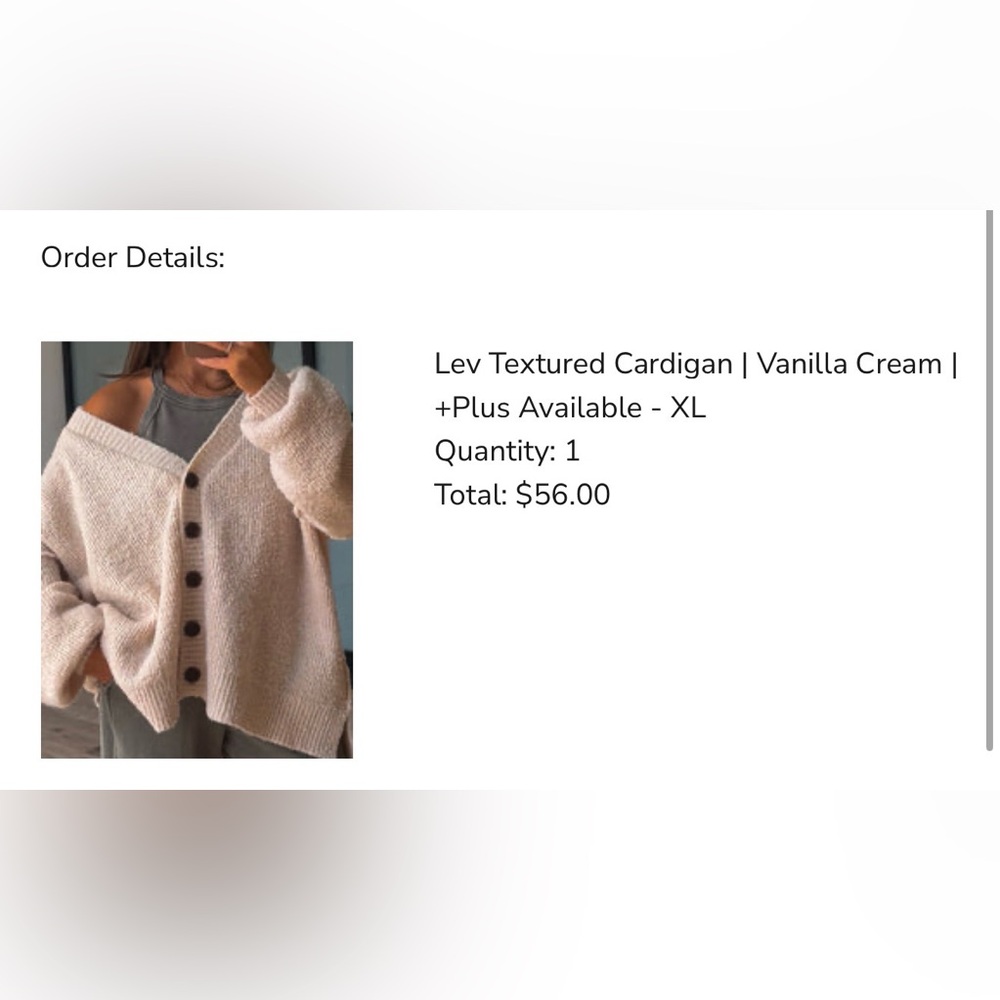 TALULAH Cream Lev Button Cardigan - Picture 2 of 4